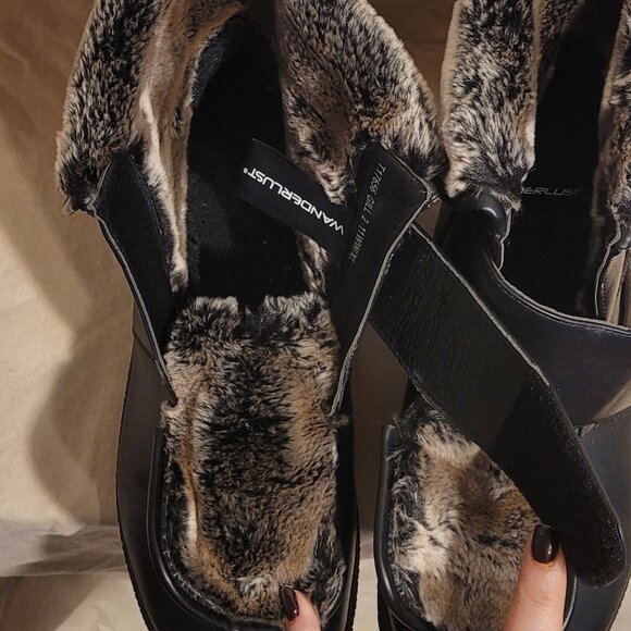 Wanderlust Gill-2 Velcro Women's Size 11 WIDE WIDTH Winter Boot Black Waterproof - Picture 7 of 13